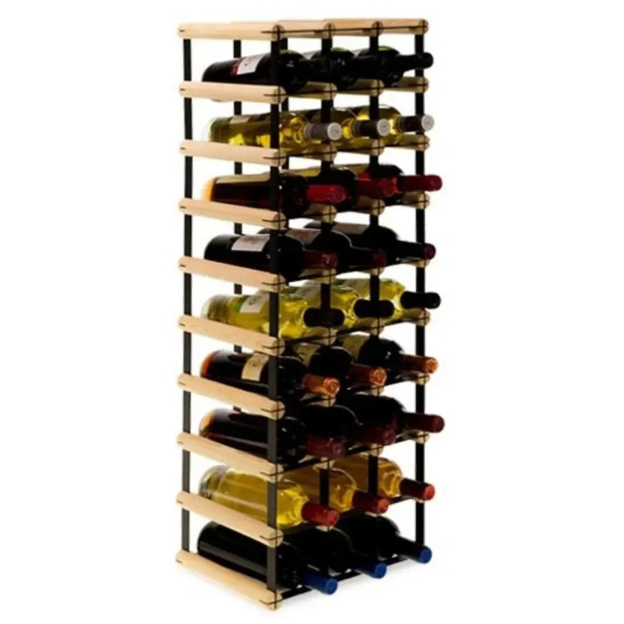 PROREGAL Modulares Weinregal Vinotega aus massivem Kiefernholz in Natur, H x B x T: 92,5 x 32,5 x 24,5 cm - Bild 2