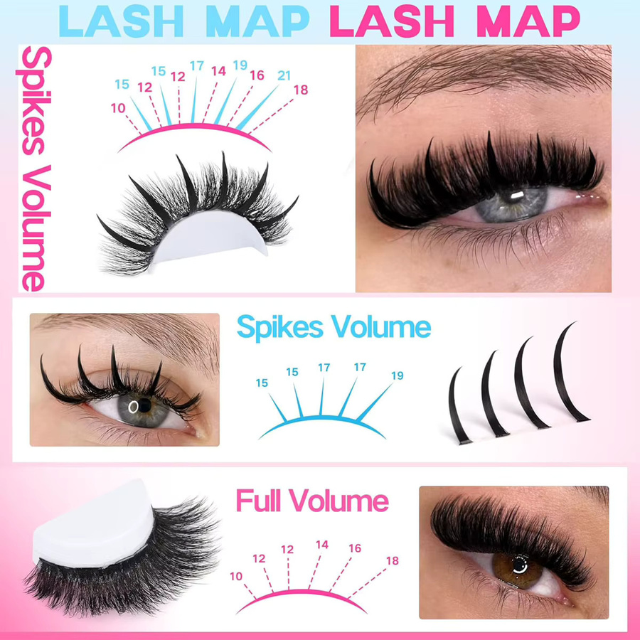 UMIRYAO Falsche Wimpern, Black, Wispy & Ultra Soft, Unisex - Bild 5