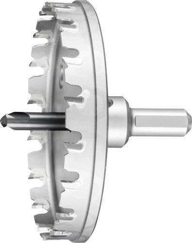 PFERD Hartmetall Lochschneider Lochsäge Universal Silber Durchmesser: 100 mm, Schaft-Durchmesser: 12 mm, Schnitttiefe: 4 mm - Bild 1