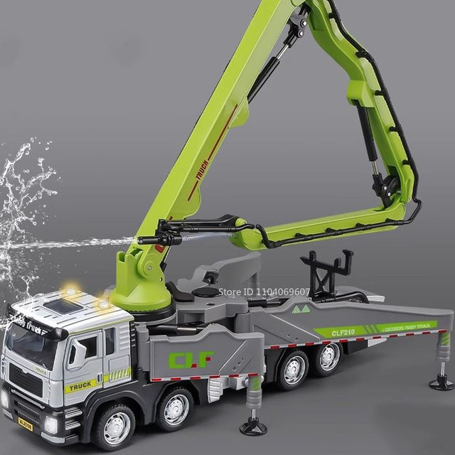 MAKEDA Sprühpumpe LKW, Spielzeugmodell, 1:32, Metall, mit Licht und Sound - Bild 1