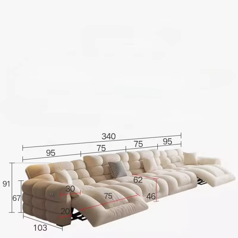 Modernes Polstersofa von MDUG mit Designer-Kissen für Wohnzimmer und Schlafzimmer - Bild 2