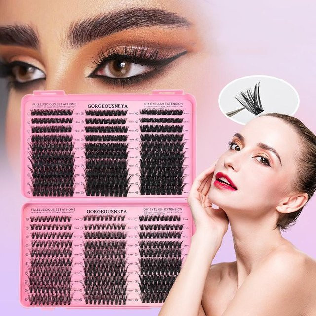 BSIMONE Cluster-Wimpern-Kit, segmentierte Wimpern, mit Wimpernkleber - Bild 1