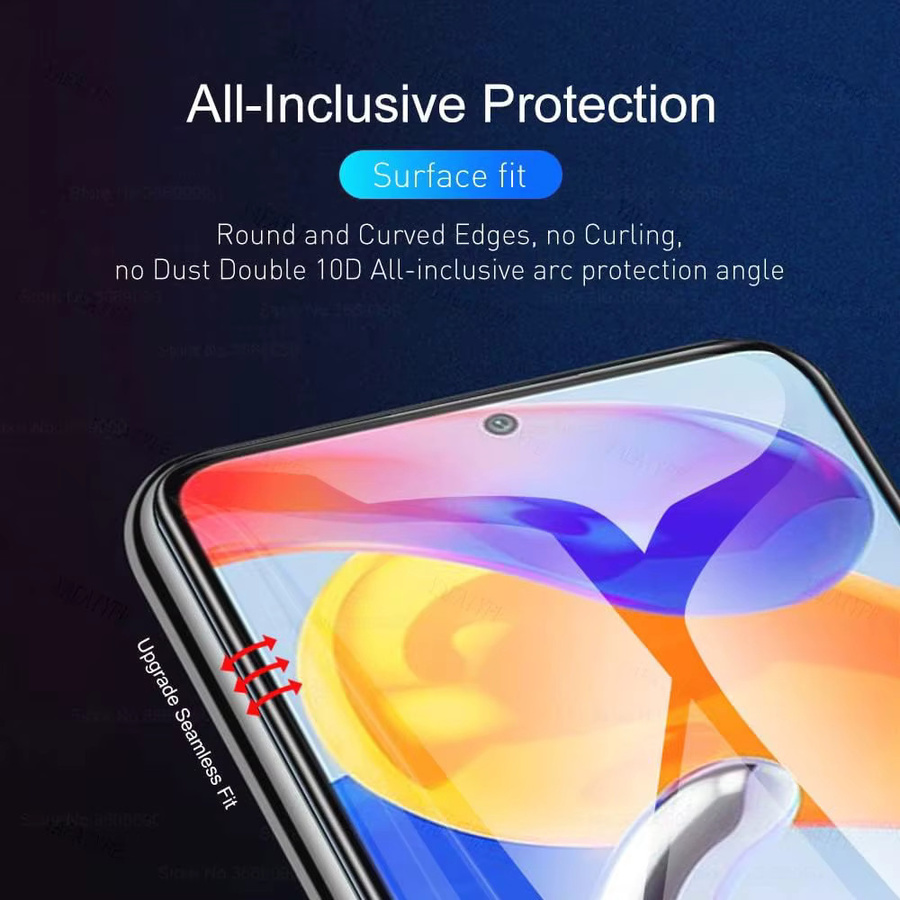 5er Pack Hydrogel Display Schutzfolien für Xiaomi Poco X3 Pro X3 NFC M5S F3 F4 GT M3 M4 X4 Pro 5G, transparent - Bild 2
