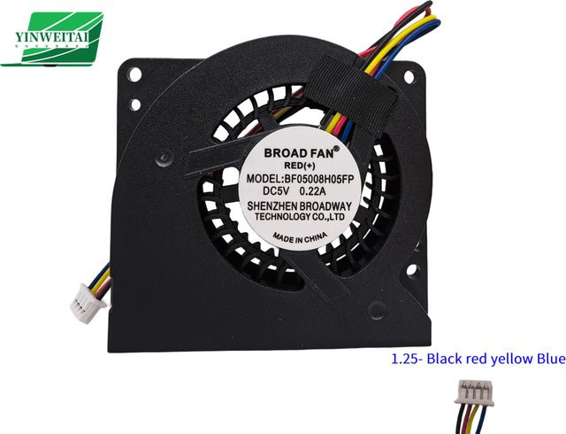 Firebat CPU-Kühlerlüfter MD5008HS für T8 Pro Mini-PC, 5V DC, 0,2A, Schwarz - Bild 1