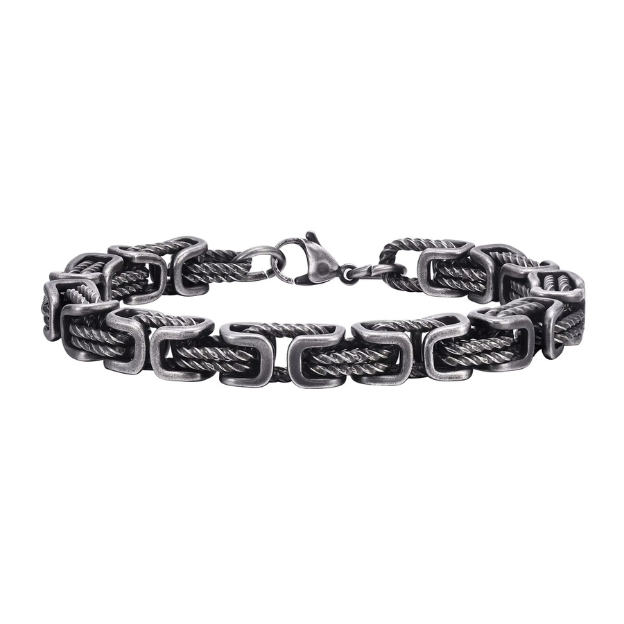 Vikings Jewelry Gliederkettenarmband Edelstahl, Modern - Bild 3