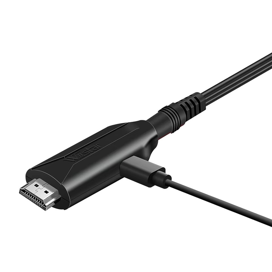 Wiistar HDMI zu SCART Konverter Adapter für Video und Audio in Schwarz - Bild 2
