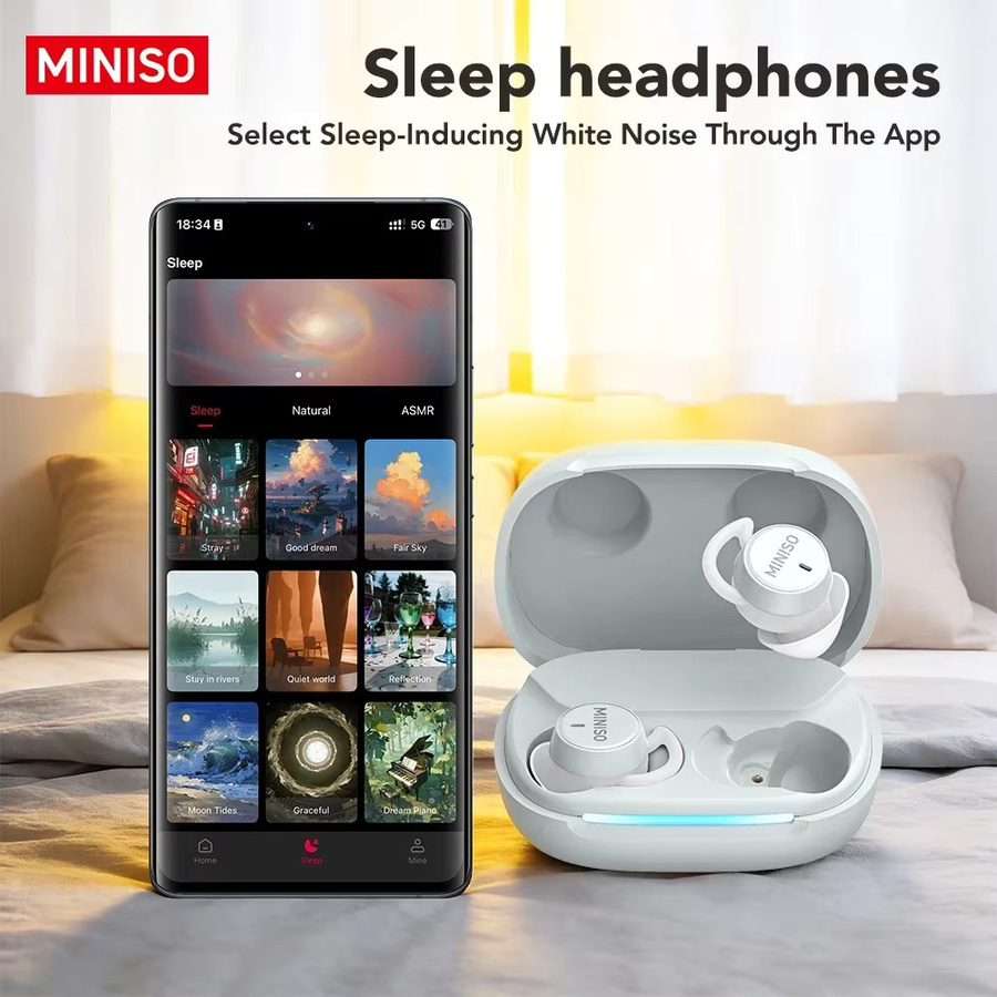 MINISO MS217 Bluetooth In-Ear Kopfhörer mit KI-Übersetzung in Weiß - Bild 4