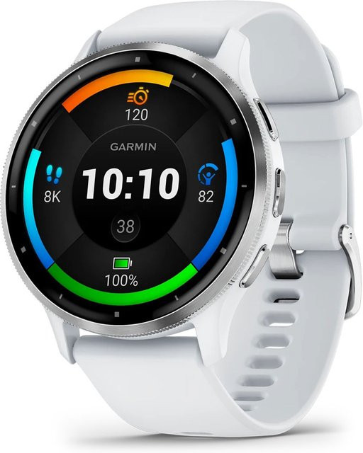 Garmin Smartwatch, Silber/Weiß, 45 mm, Unisex - Bild 3