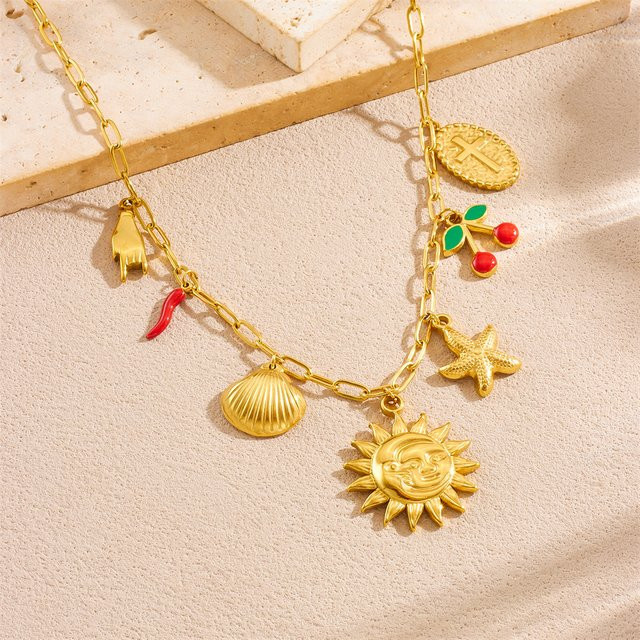 DIEYURO Halskette Edelstahl, Gold, Damen - Bild 1