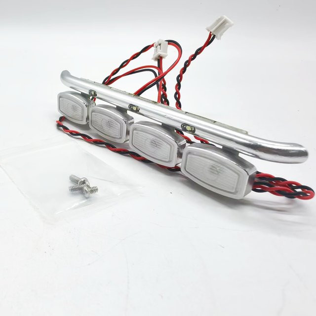 Tamiya Frontscheinwerfer mit LED-Beleuchtung, 1:14, Metall, Zubehör - Bild 1