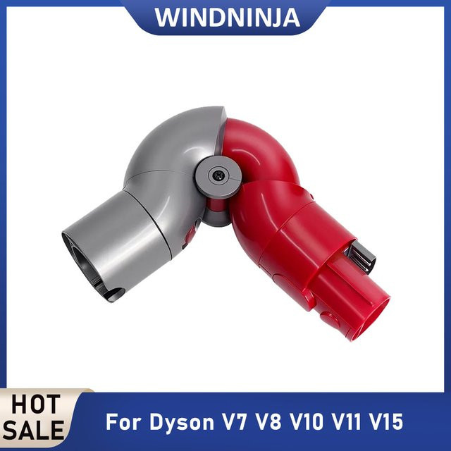 Dyson Schnellverschluss-Adapter Low Reach in Rot für V7 V8 V10 V11 V15 Staubsauger Zubehör, B/T/H: 21,0 x 7,4 x 0 cm - Bild 1