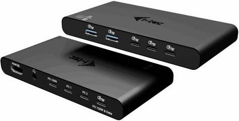 i-tec KVM HDMI Docking Station in Schwarz mit 4K UHD, USB-C und USB-A Anschlüssen - Bild 2