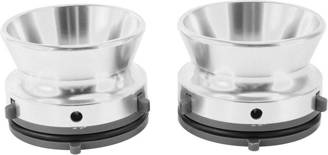 KaiSai NAB Nabenadapter Universell aus polierter Aluminiumlegierung für Studer, ReVox, Akai und Teac, Silber/Grau - Bild 1