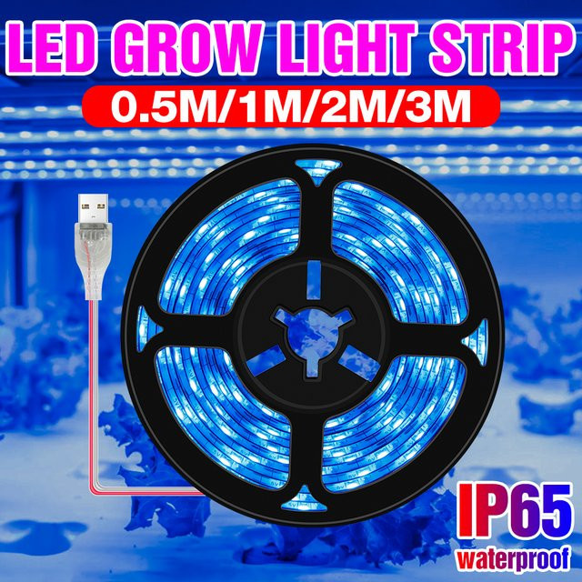 CanLing LED Vollspektrum Grow Light USB DC5V Wasserdichte Lichtleiste für Indoor Growbox, Blumen und Hydrokultur - Bild 1