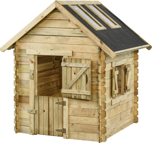 Intergard Spielhaus Garten Holz mit Dachfenster ab 3-12 Jahren - Bild 1