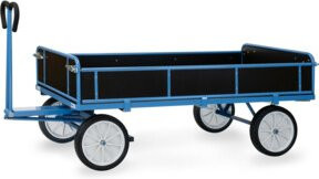 Fetra Handpritschenwagen 6456V in Blau mit Vollgummi-Reifen und 1250 kg Tragkraft - Bild 1