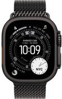 Apple Watch Ultra 3 Smartwatch mit GPS und Cellular, 49mm Titangehäuse und Milanaise Loop in Schwarz, Größe Medium - Bild 2