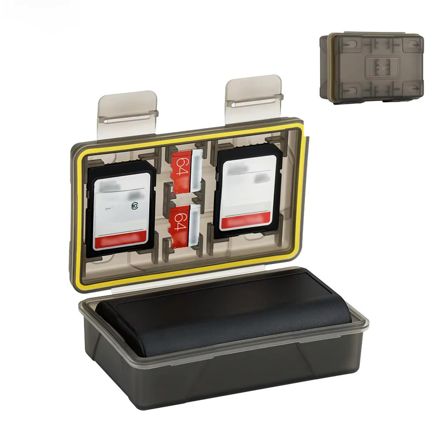 KIWI Kamera-Akku-Organizer-Halter in Gelb Transparent für Canon LP-E6 LP-E8 LP-E12 LP-E17 NB-13L Nikon EN-EL15 EN-EL14 und Fujifilm NP-W126 - Bild 5