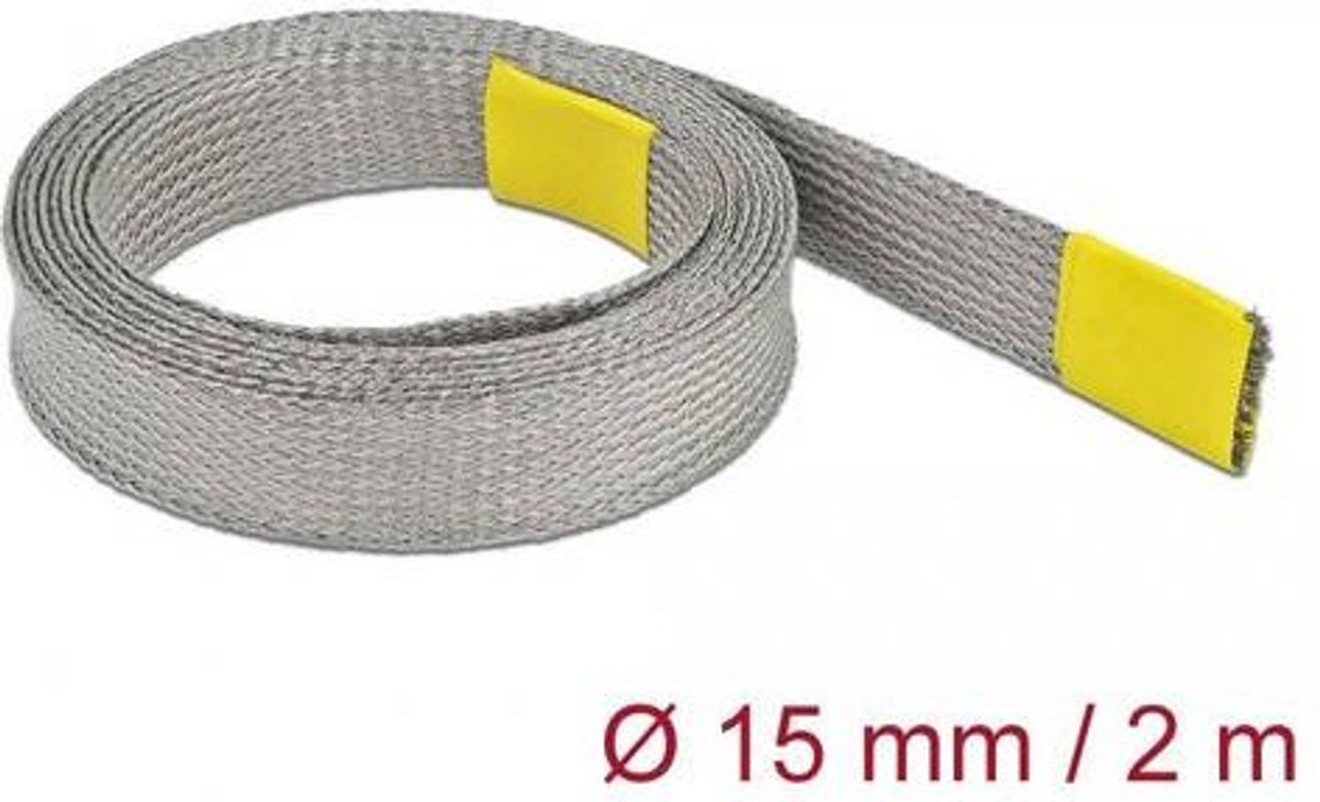 Delock Geflechtschlauch Grau Kupfer 2 m - Bild 2
