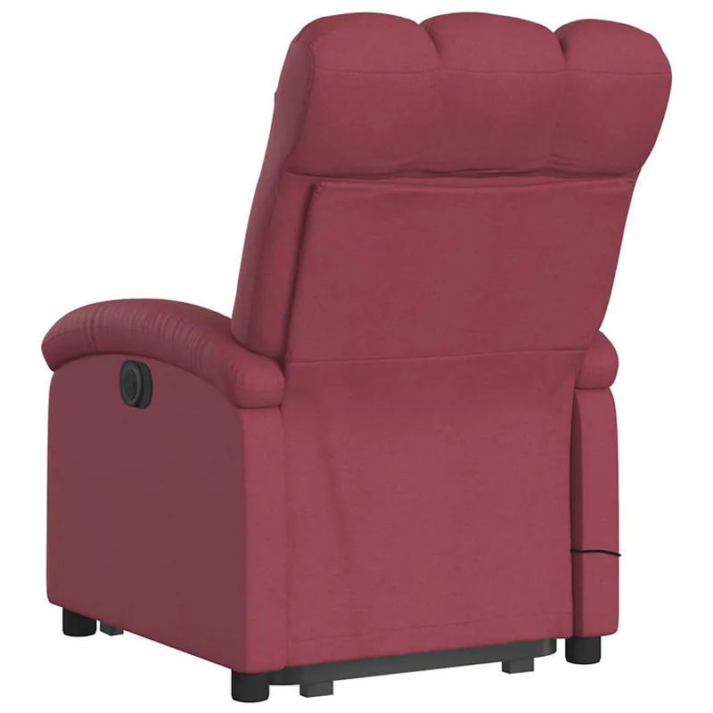 Vidaxl Aufstehhilfe Massagesessel für Senioren, verstellbar, Farbe: Rot, Stoffbezug - Bild 8