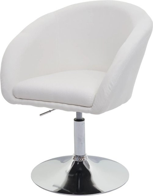 CHEFGASTRO Esszimmerstuhl modern, höhenverstellbar und drehbar, Stoff, Creme-Weiß, B/T/H: 90 x 59 x 60 cm, Sitzhöhe: 45 cm - Bild 1