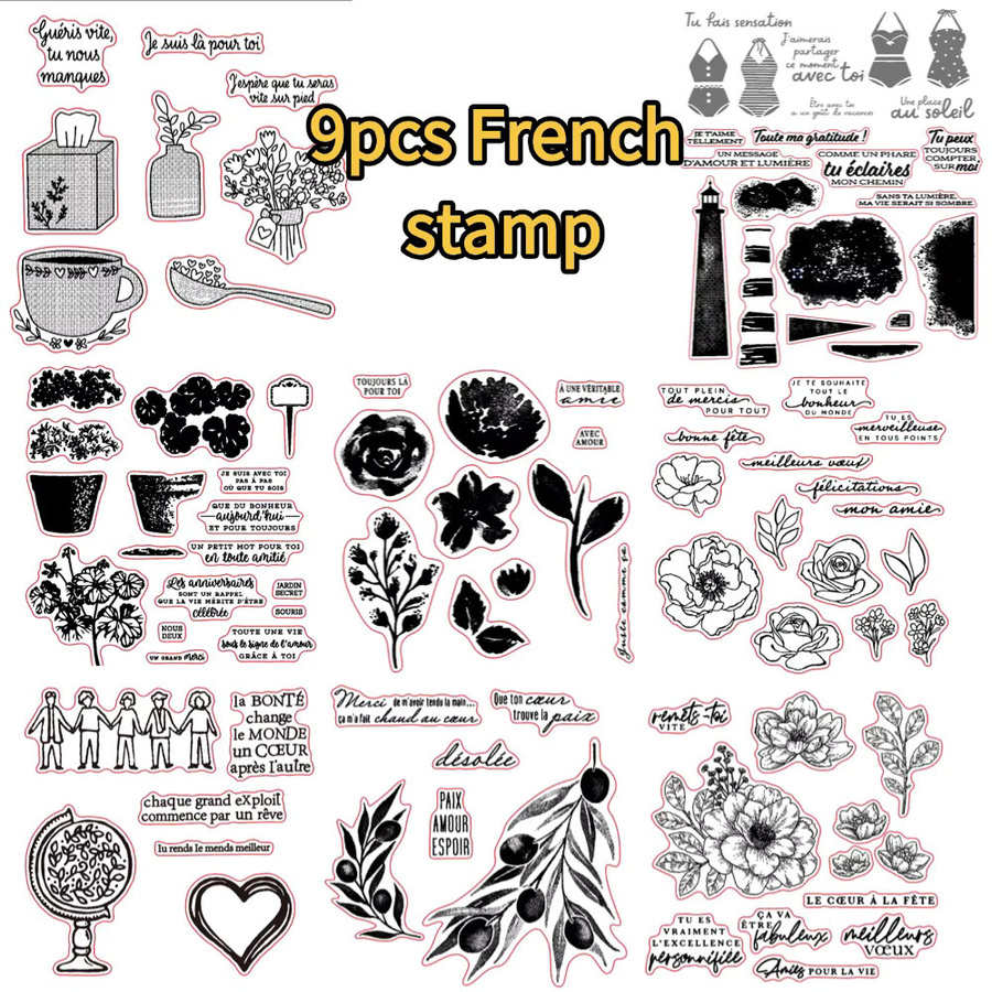 Transparente Silikonstempel für DIY Scrapbooking und Bastelbedarf zur Kartenherstellung - Bild 2