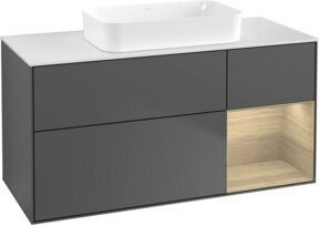 V&B Waschtischunterschrank Finion in Anthrazit matt, B/T: 120 x 60 cm - Bild 1