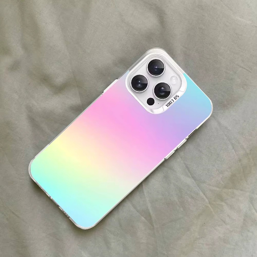 Glitzernde iPhone Schutzhülle mit Sternenhimmel-Gradient und Galvanisierung in Silber für iPhone 17 16 15 14 13 12 11 Pro Max X XS XR - Bild 5