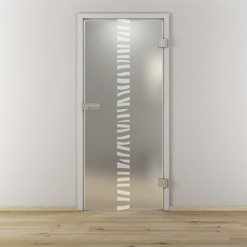 NOVADOORS Glasdrehtür NOVA 548 modern in Weiß und Transparent, B/T/H: 83,4 x 33,1 x 197,2 cm - Bild 1