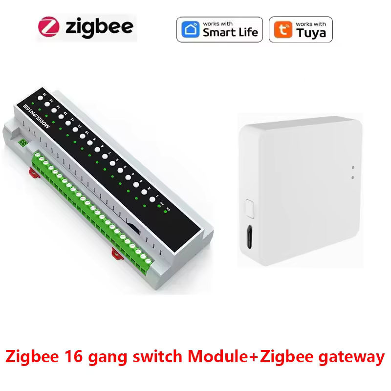 MAKERIGH Tuya Smart WiFi Zigbee Relais Schalter Modul in Weiß mit Trockten Kontakten für 110V-240V - Bild 2