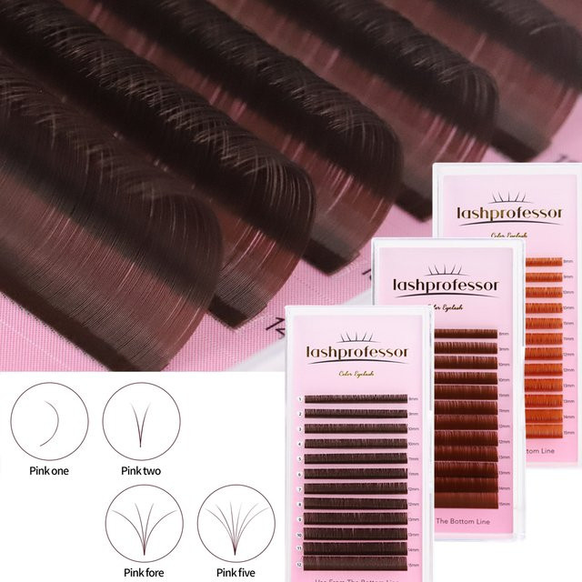 Lashprofessor Fächer-Volumen-Wimpern, Kaschmir-Kakao, Unisex - Bild 1