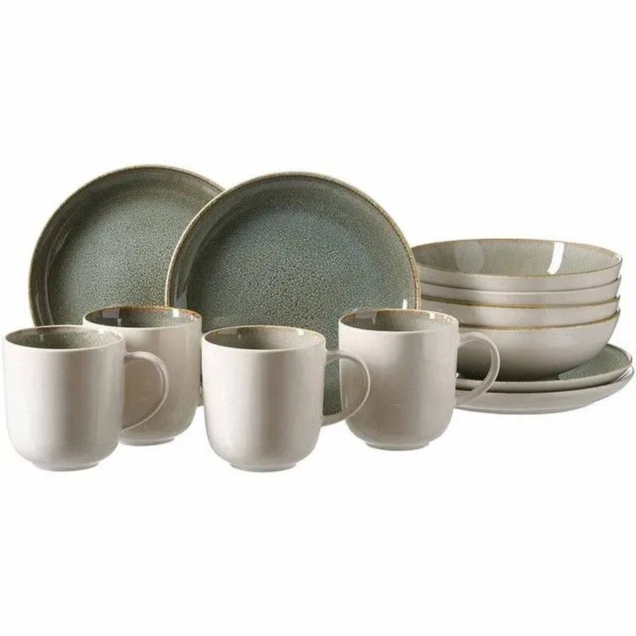 Ritzenhoff & Breker Frühstücks-Set Giada 12-teilig aus Keramik in Green und Brown - Bild 2