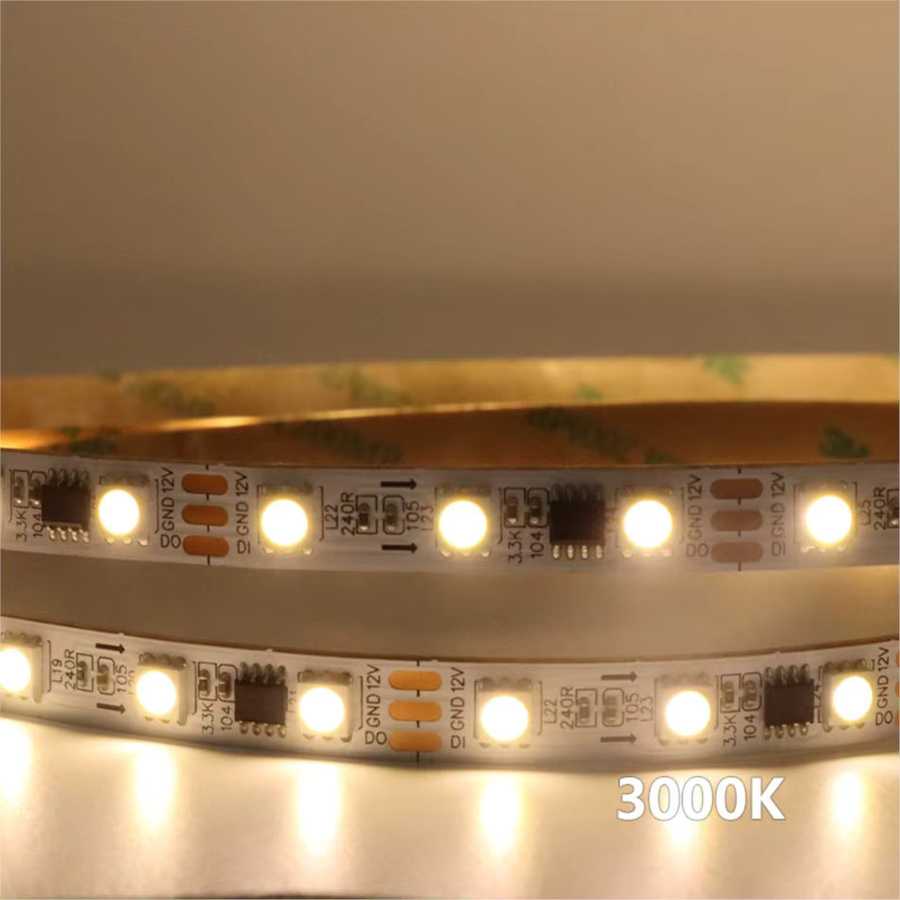 Adressierbarer WS2811 LED Pixel Streifen von lebeisenf in Warmweiß, programmierbar mit 30 oder 60 LEDs/m für DC 12V oder 24V - Bild 2
