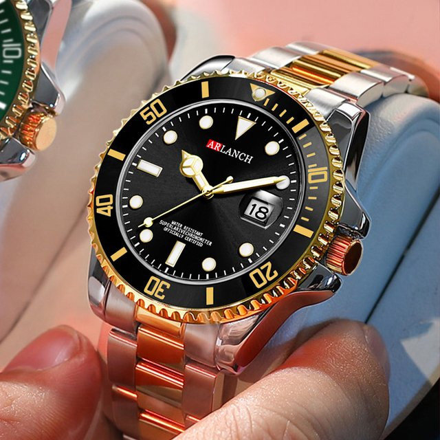 VA VA VOOM Armbanduhr Quarz, Edelstahl, 40 mm, Schwarz, Herren - Bild 1