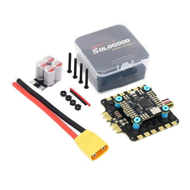 SoloGood F722 F405 Stack Flugcontroller mit 80A BLS 4-in-1 ESC in Schwarz - Bild 1