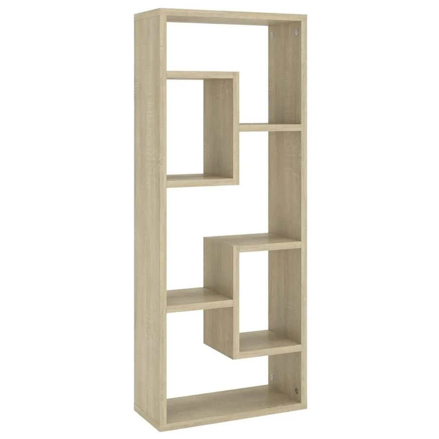 vidaXL Wandregal Sonoma-Eiche aus Holzwerkstoff, Farbe Braun, B/T/H: 36 x 16 x 90 cm - Bild 2