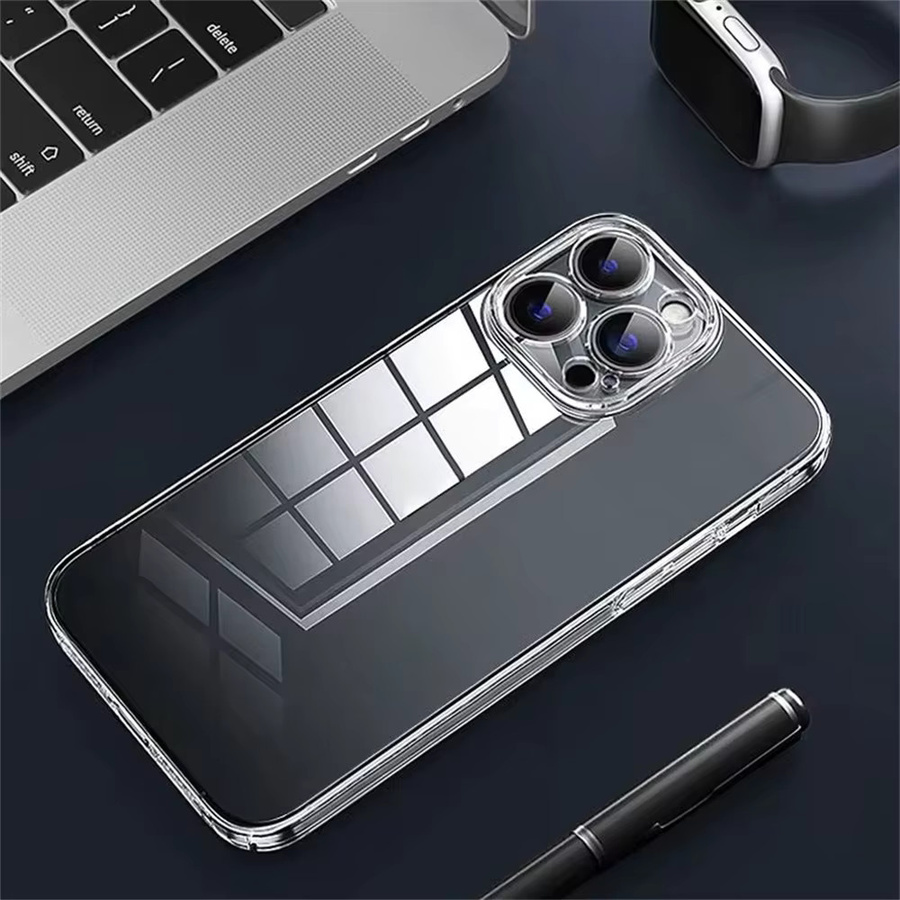 Funda Ultradünne TPU-Schutzhülle für iPhone 16 15 14 13 12 11 Pro Max Plus Mini X XR XS Farbe: Transparent - Bild 2