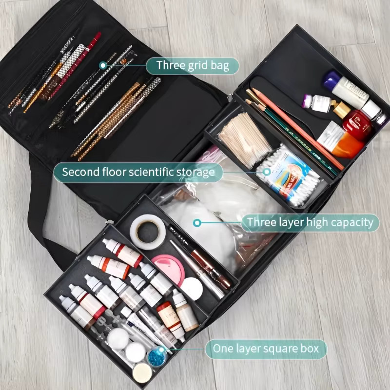 HMQ beauty Nagel-Organizer, Rot, Unisex - Bild 2