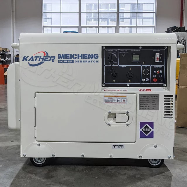 XMSJ Geräuscharmer Dieselgenerator mit Schalldämmung 10 kW/10 kVA in Weiß mit optionalem ATS - Bild 1