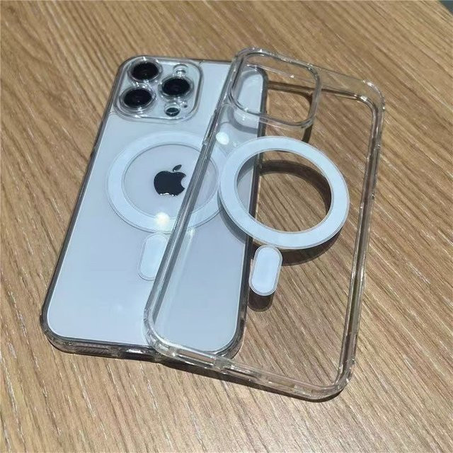 Ricestate Transparente Magnetische MagSafe Schutzhülle für iPhone kompatibel mit iPhone 17 16 15 14 13 12 Pro Max Plus Mini und 16E 17E AIR zur kabellosen Ladeunterstützung - Bild 1