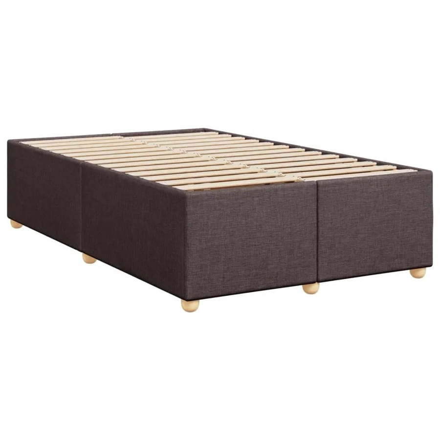 vidaXL Bettgestell mit Stoffbezug in Braun, B/T/H: 120 x 190 x 46 cm - Bild 2