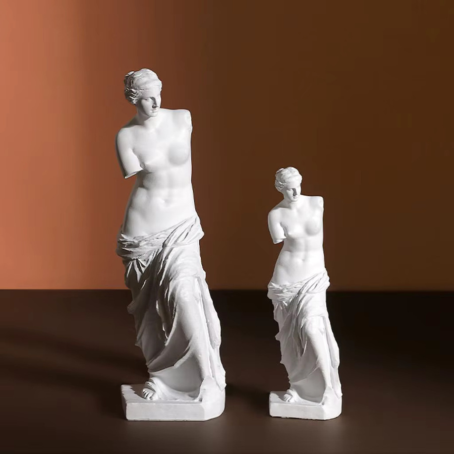 Kesoto Venus-Statue aus Kunstharz in Weiß zur modernen Heimdekoration, Höhe: 15,0 cm - Bild 2