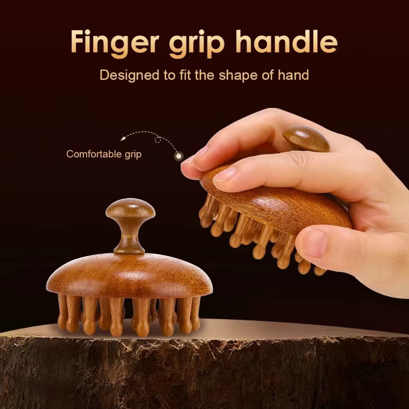 GOT-TOG Kopfhautmassagegerät, manuelle Kopfhautbürste, Unisex - Bild 4