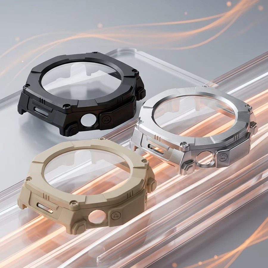 FancyWrist Schutzhülle mit Glas für Amazfit T-Rex Ultra 2, Schwarz, Unisex - Bild 3
