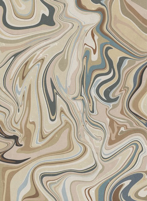 Sandberg Mural Klint Tapete Clay in Cream aus Vlies - Bild 1