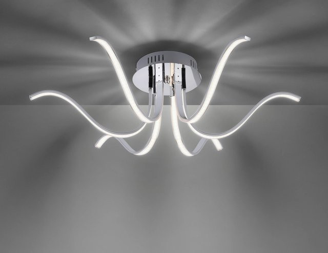 Just Light LED-Deckenleuchte Valerie in Chrom, Durchmesser: 67 cm - Bild 1