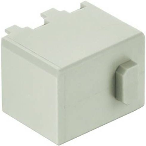 HARTING Han Domino Dummy Cube MF.1 Steckverbinder in Grau, 2 Stück - Bild 1