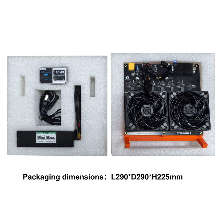 NerdOCTAxe Rev3.1 Bitcoin Miner 12TH/s mit BM1370 ASIC Chip SHA-256 BTC Solo Miner Open-Source Heim-Mining-Maschine - Bild 3