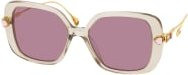 Swarovski SK 6011 Sonnenbrille, Vollrand, quadratisch, Damen, beige, purple, pink - Bild 1