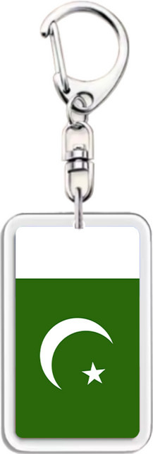 RSHCZY Anhänger Pakistan Flagge, Acryl, Unisex - Bild 1